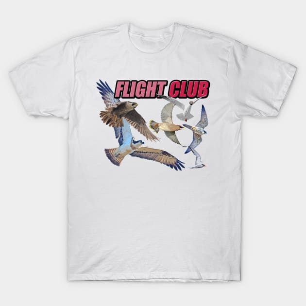 Flight Club - Birds in flight. T-Shirt by barn-of-nature